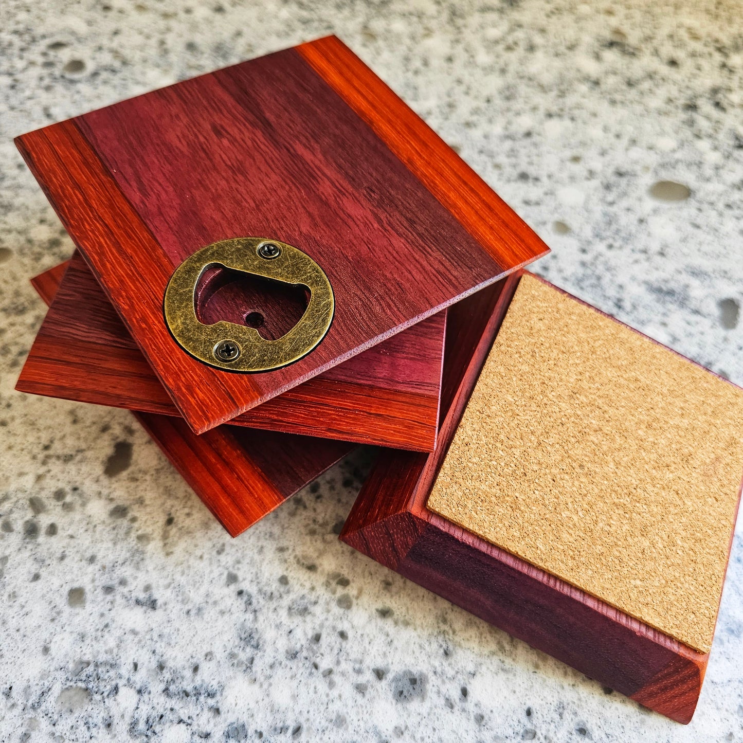 Coasters with Bottle Opener