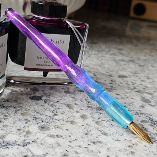 Purple/Aqua Colorshift Nib Holder