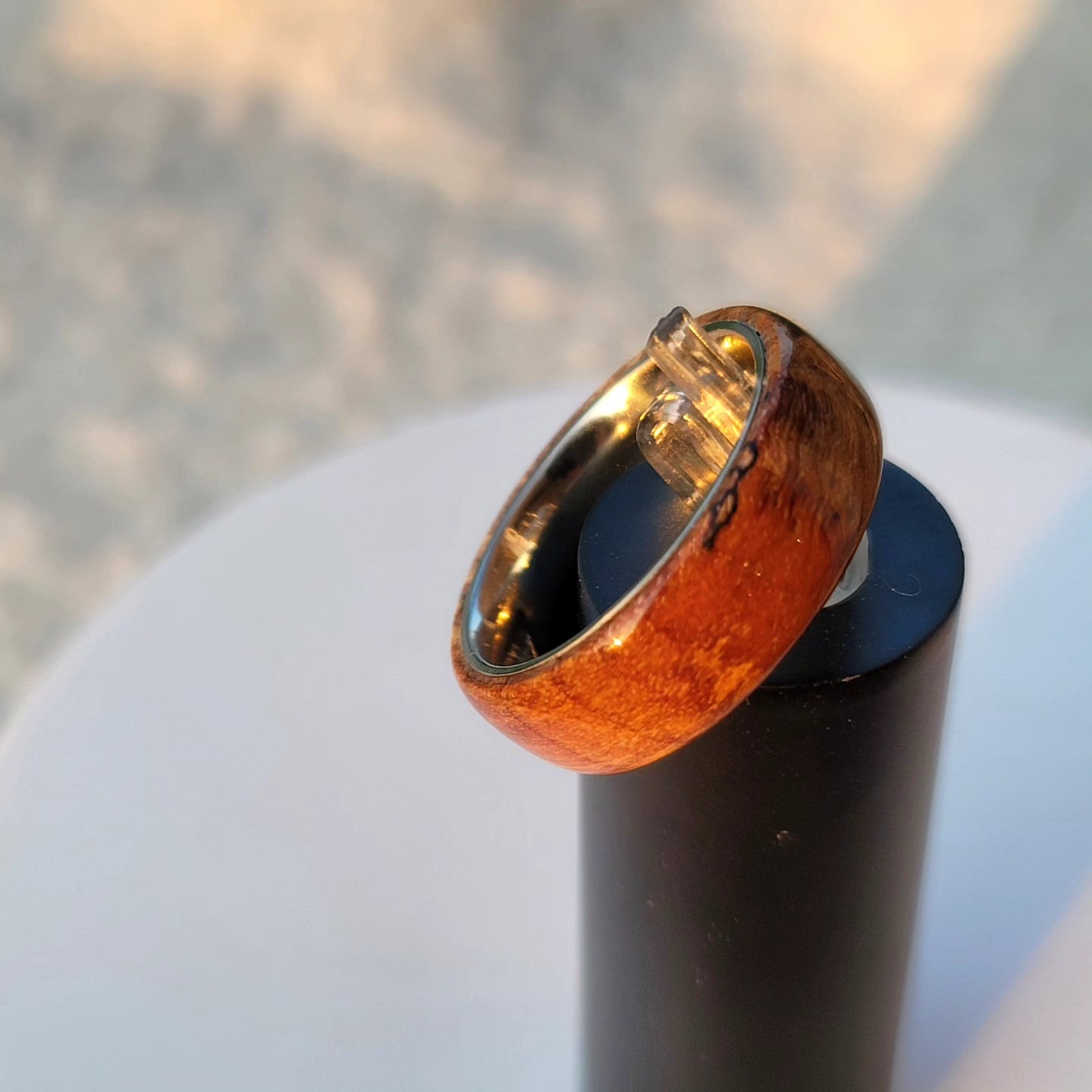 Clear Spalted Ring - Size 9.5