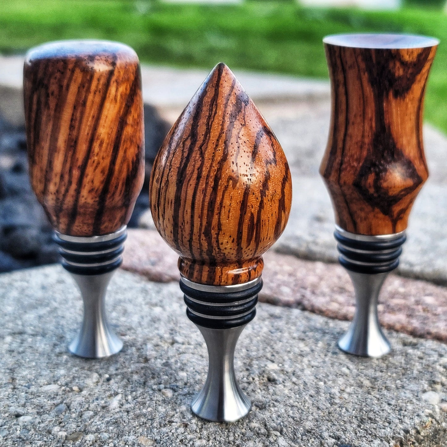 Zebrawood Bottle Stopper